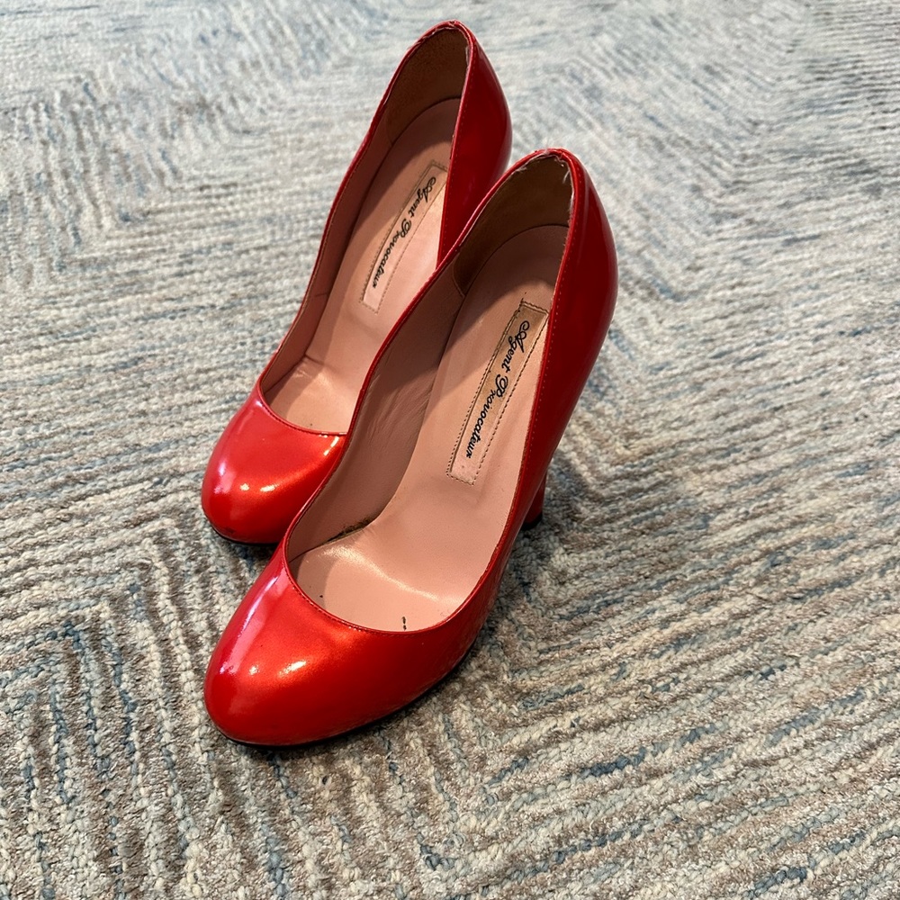 Agent Provocateur Red Patent Leather Pumps